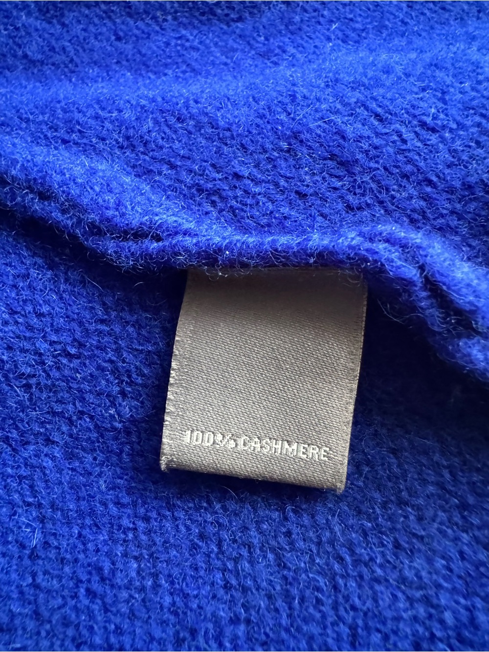 Neiman Marcus Cashmere Royal Blue Open-Front Cardigan Sweater - Picture 5 of 8